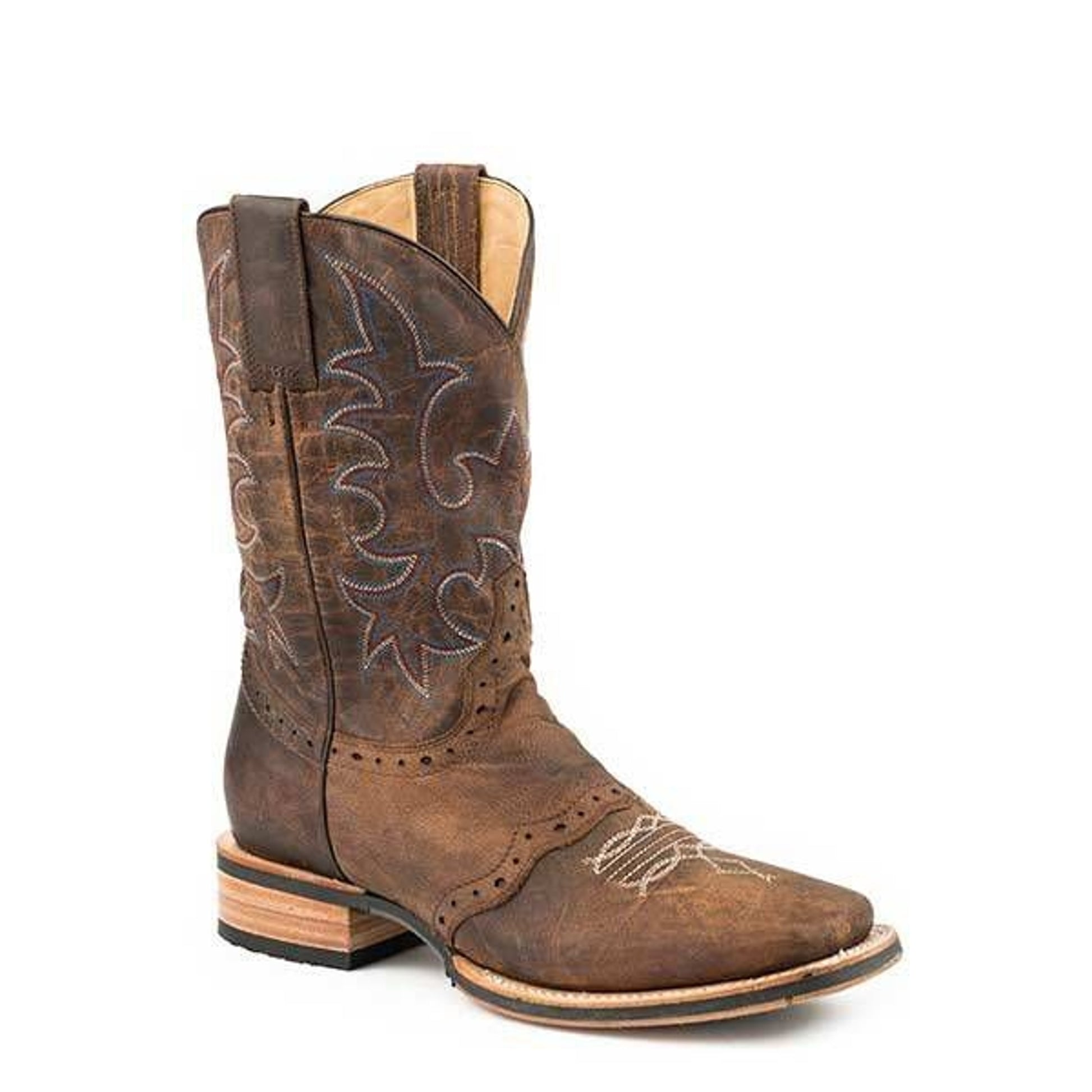 Stetson Mens Barret Sq Toe Boots