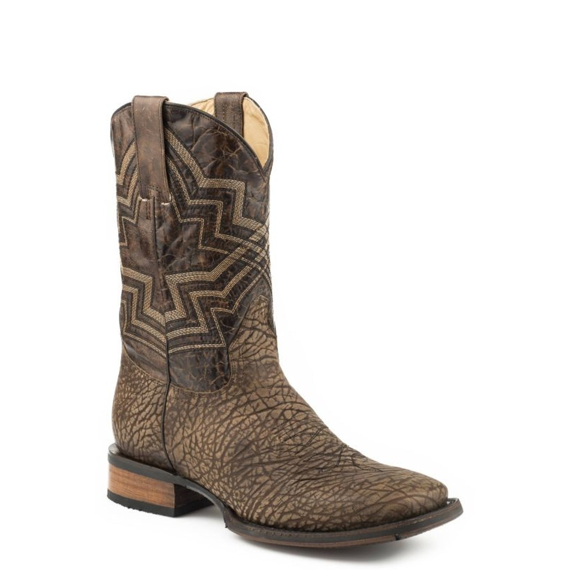 Stetson Mens Hank Square Toe Boots