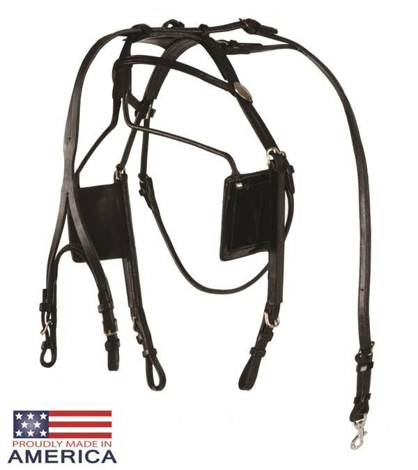 Featherweight Blind Bridle Leather Black One Size