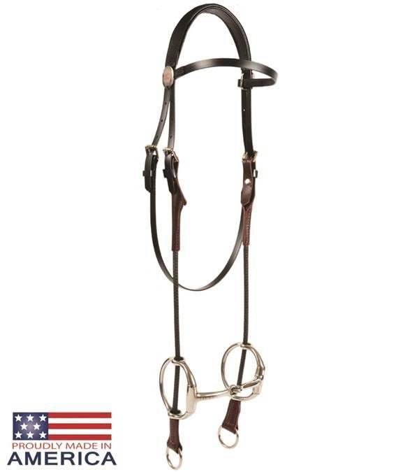Featherweight Gag Bridle Black