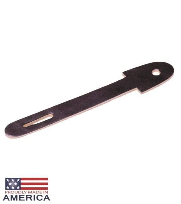 Featherweight 1 Slot Leather Head Pole Strap Black