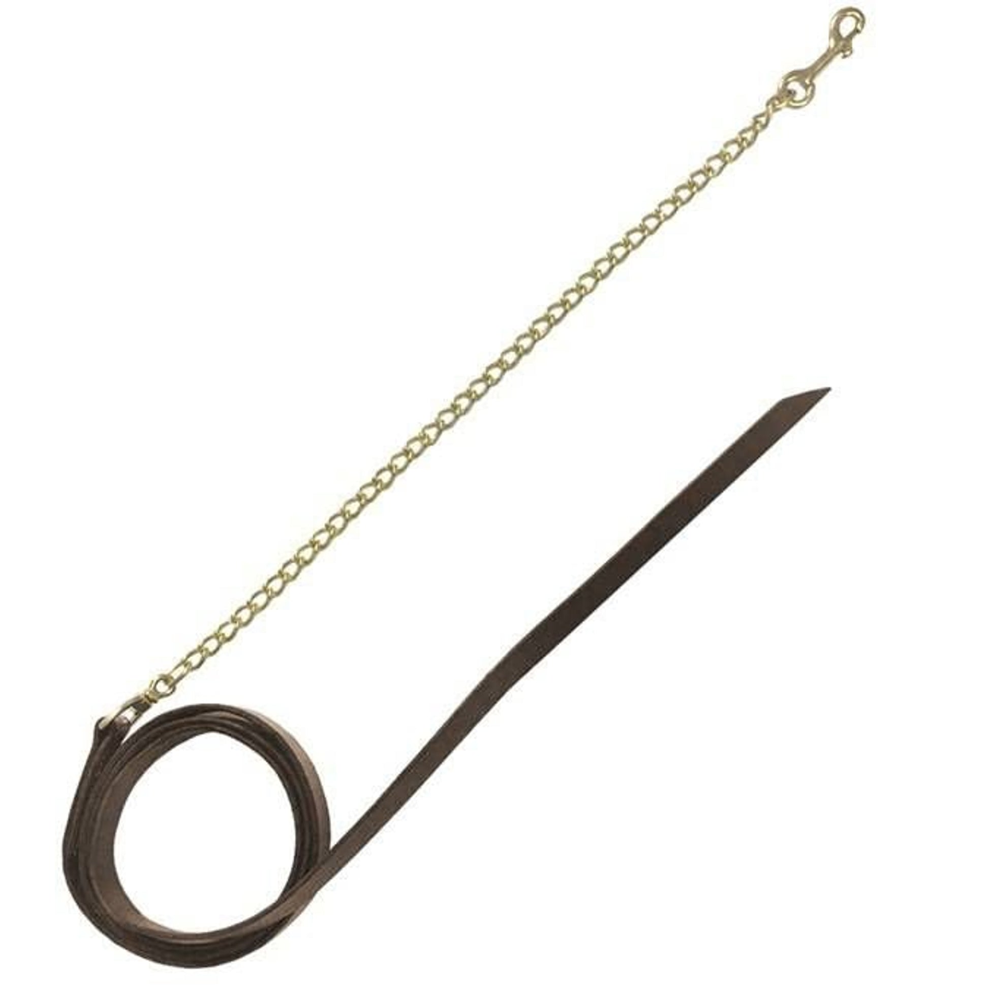 Jacks Leather Lead Shank Brown 1In X 71/2Ft Long
