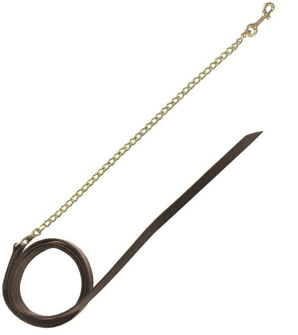 Jacks Leather Lead Shank Brown 1In X 71/2Ft Long