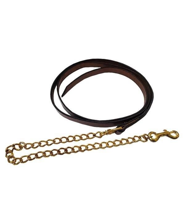 Jacks Leather Lead With English Chain