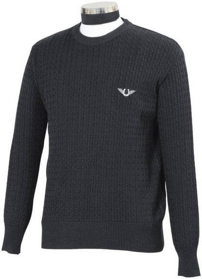 TuffRider Mens Cable Knit Sweater