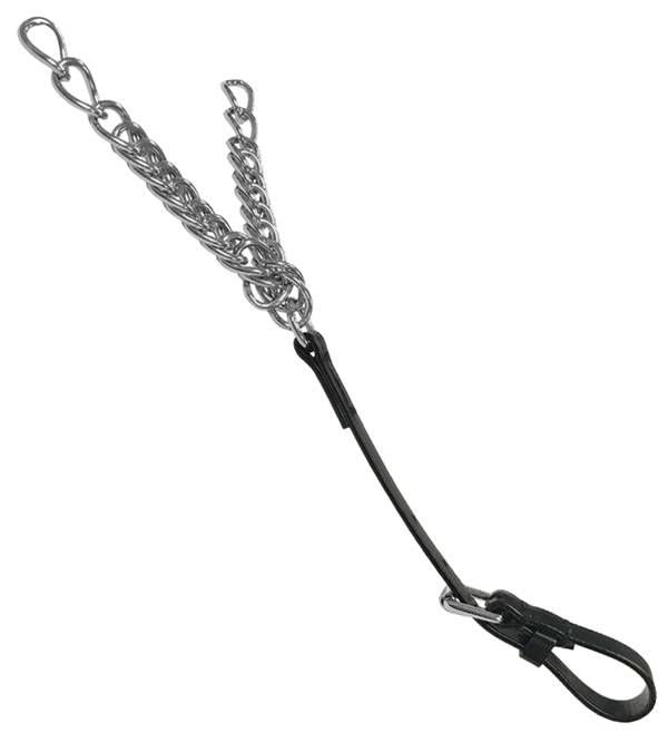 Featherweight Curb Chain With Throat Strap
