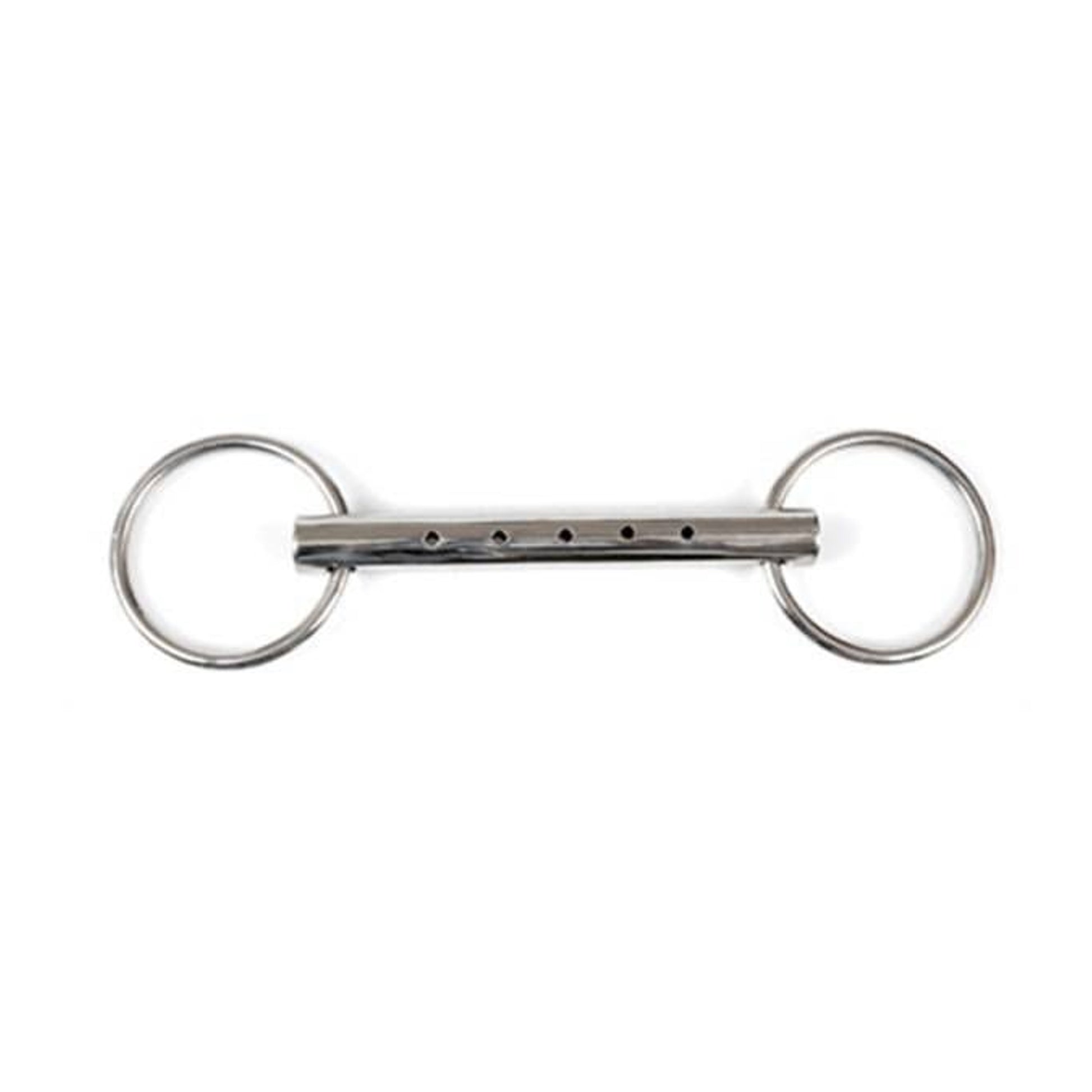 Jacks Hollow Pipe Mouth Loose Ring Snaffle Bit 5In
