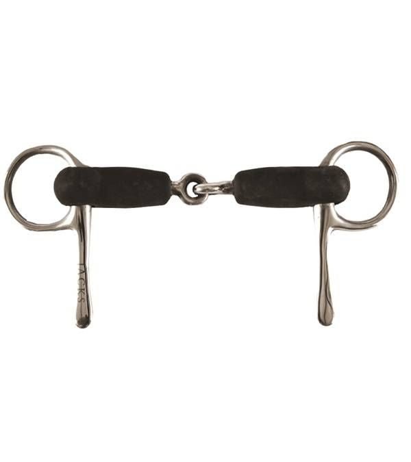 Jacks Soft Rubber Half Cheek Snaffle Bit