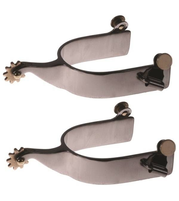 Jacks Mens Roping Spurs with Smooth Band