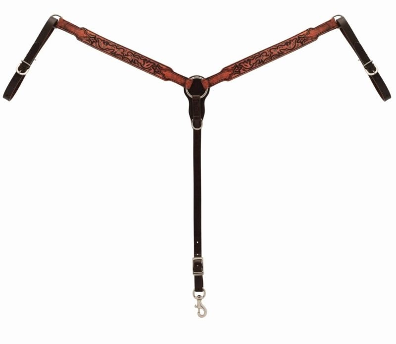 Weaver Turquoise Cross Pioneer Breastcollar Red