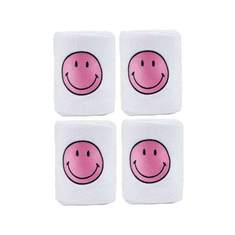 Lettia Smiley Polo Wraps White/Pink 108In L x 5Inw