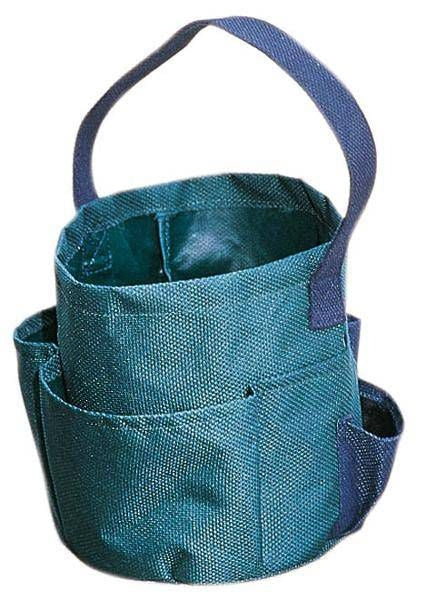 Roma Grooming Tote Bag Green with Navy