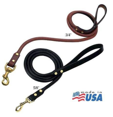 Briarwood HD Rolled Leather Leash Black