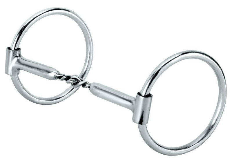 Weaver Snaffle With Twisted Iron Polished Mouth