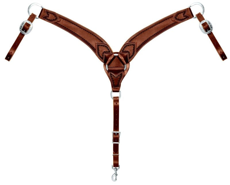 Weaver Leather Tooled Roper Breast Collar