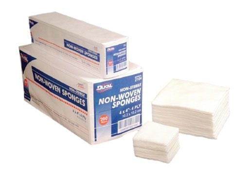 Dukal Non Woven Non Sterile Sponge 4X4 White