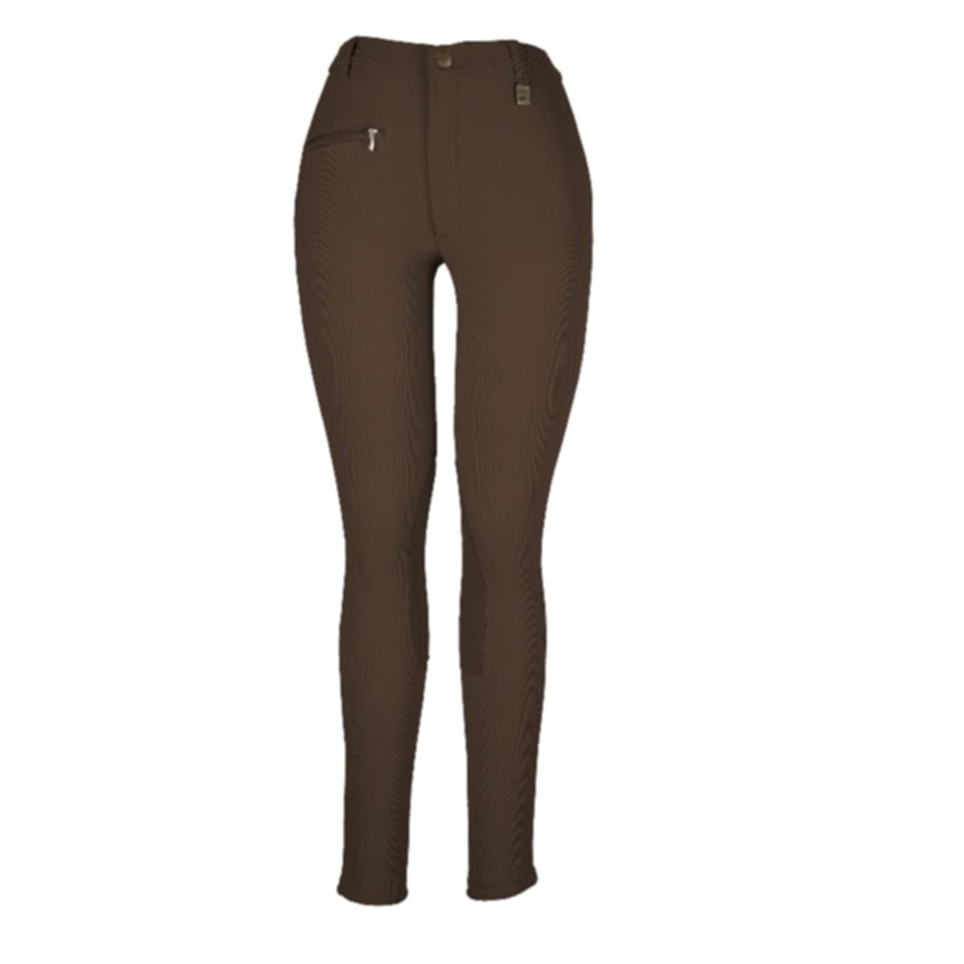 OPEN BOX Devon-Aire Ladies All-Pro Dev-Tek Ribbed Breeches - 24 Regular, Black