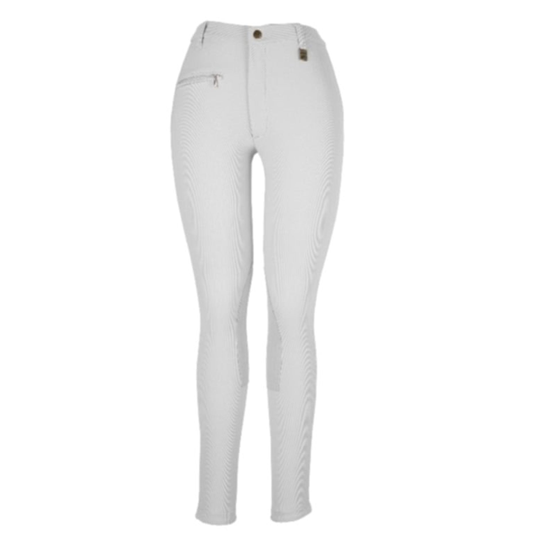 OPEN BOX Devon-Aire Ladies All-Pro Dev-Tek Ribbed Breeches - 24 Regular, Black