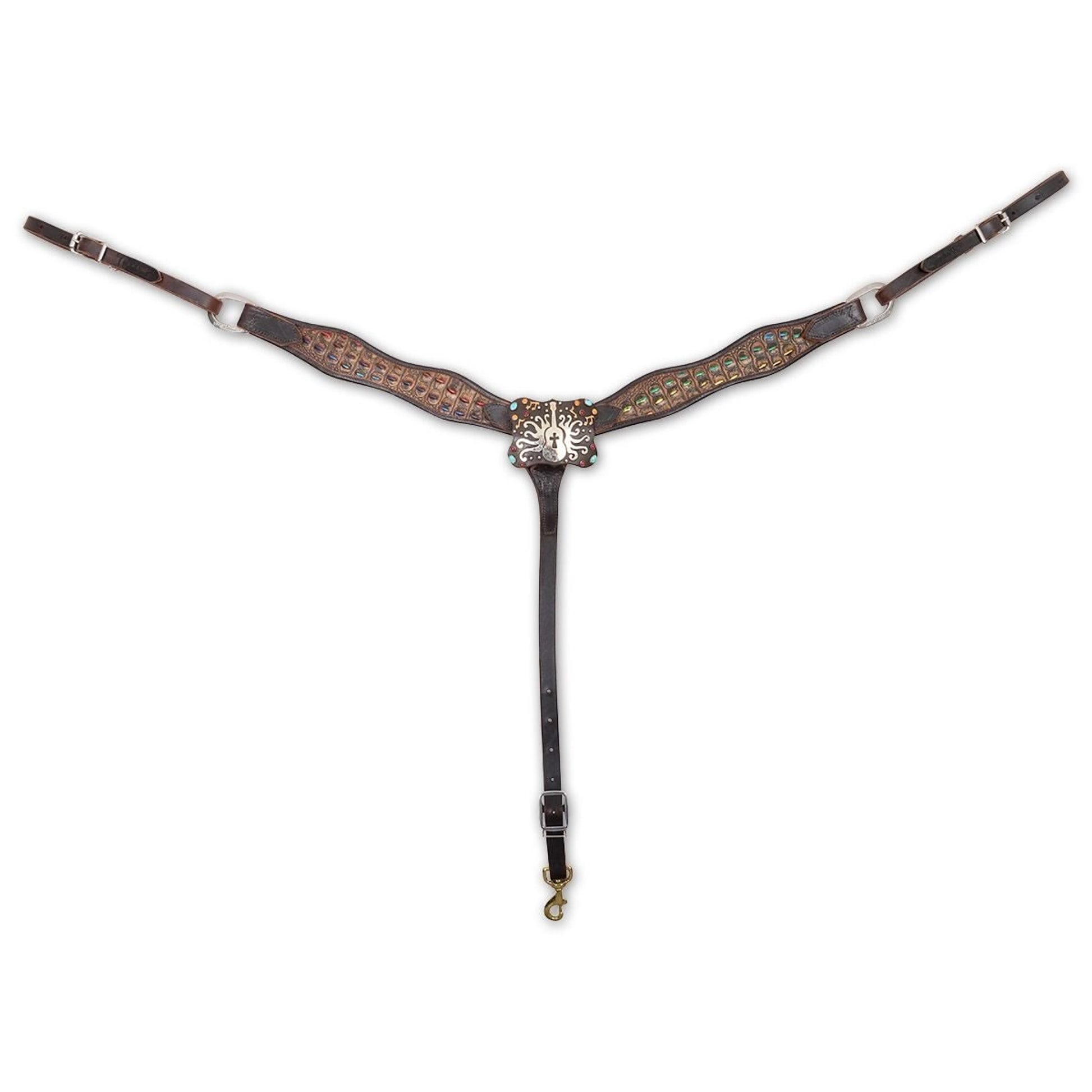 Martin Gypsy Soul Breast Collar - Guitar (Croc Leather)