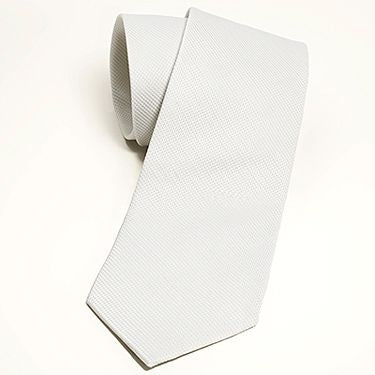 Essex Classics Mens White Pique Tie