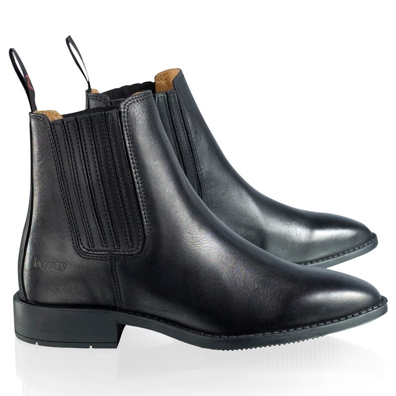 OPEN BOX - Horze Classy Pull On Jodhpur Boots - EU 38/US 7.5 - Black
