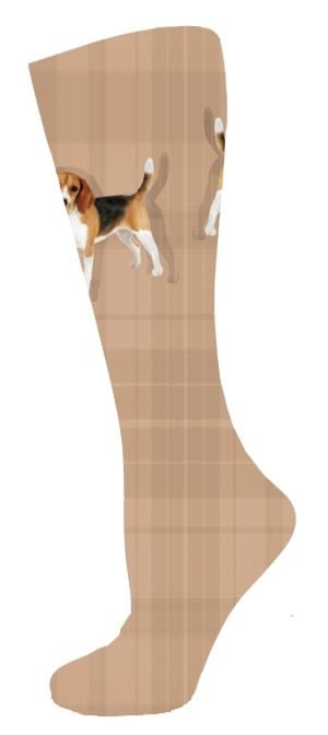 InkStables Beagle Tall Boot Socks - Ladies