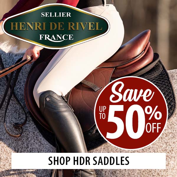 English saddle with Henri De Rivel brand advertisingup to 50% off sale