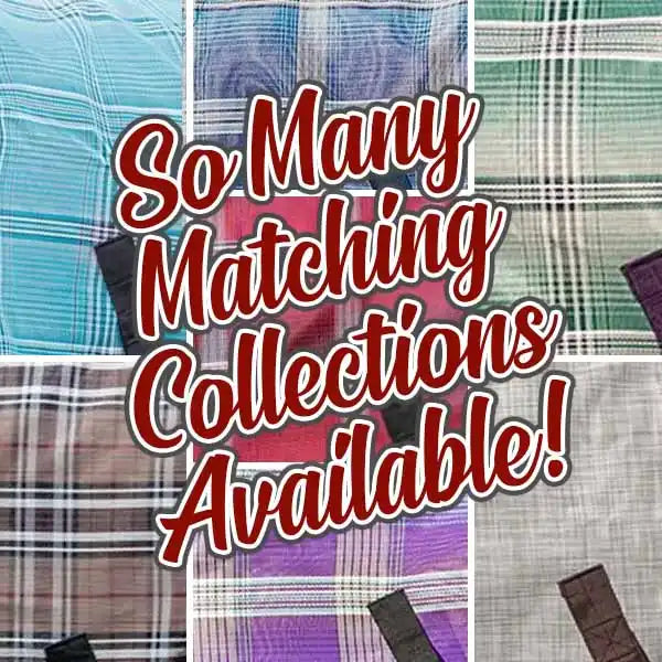 Colorful plaid color swatches