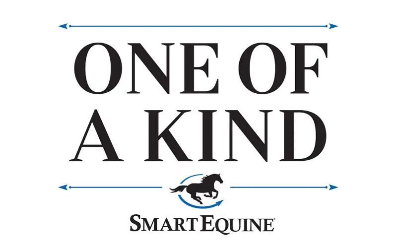 Smart Equine logo with 'One of a Kind' text and horse icon on a white background